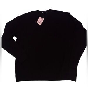Zara Men's Classic Black Crewneck Sweater